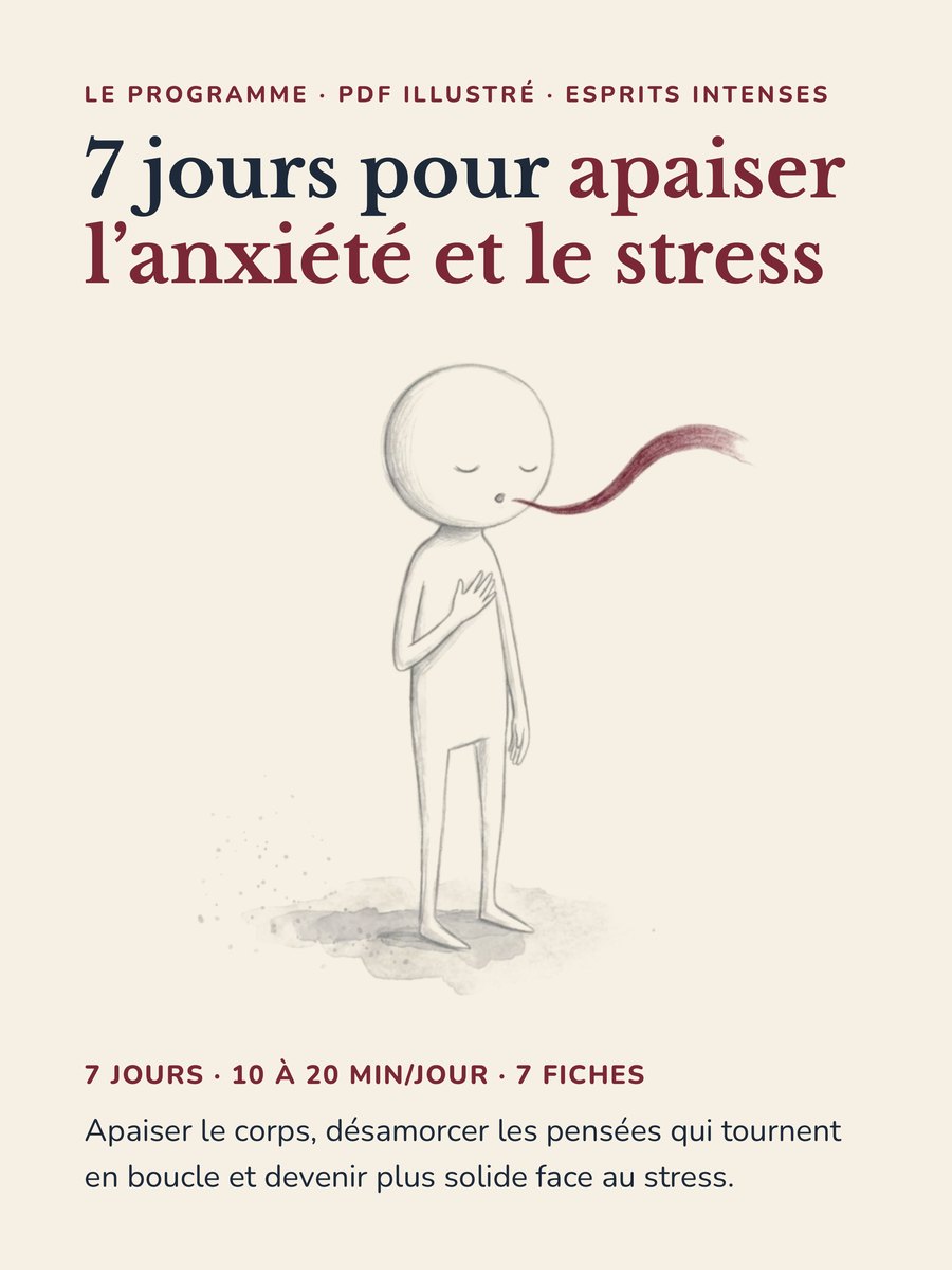 Couverture du programme 7 jours pour apaiser l’anxiété et le stress